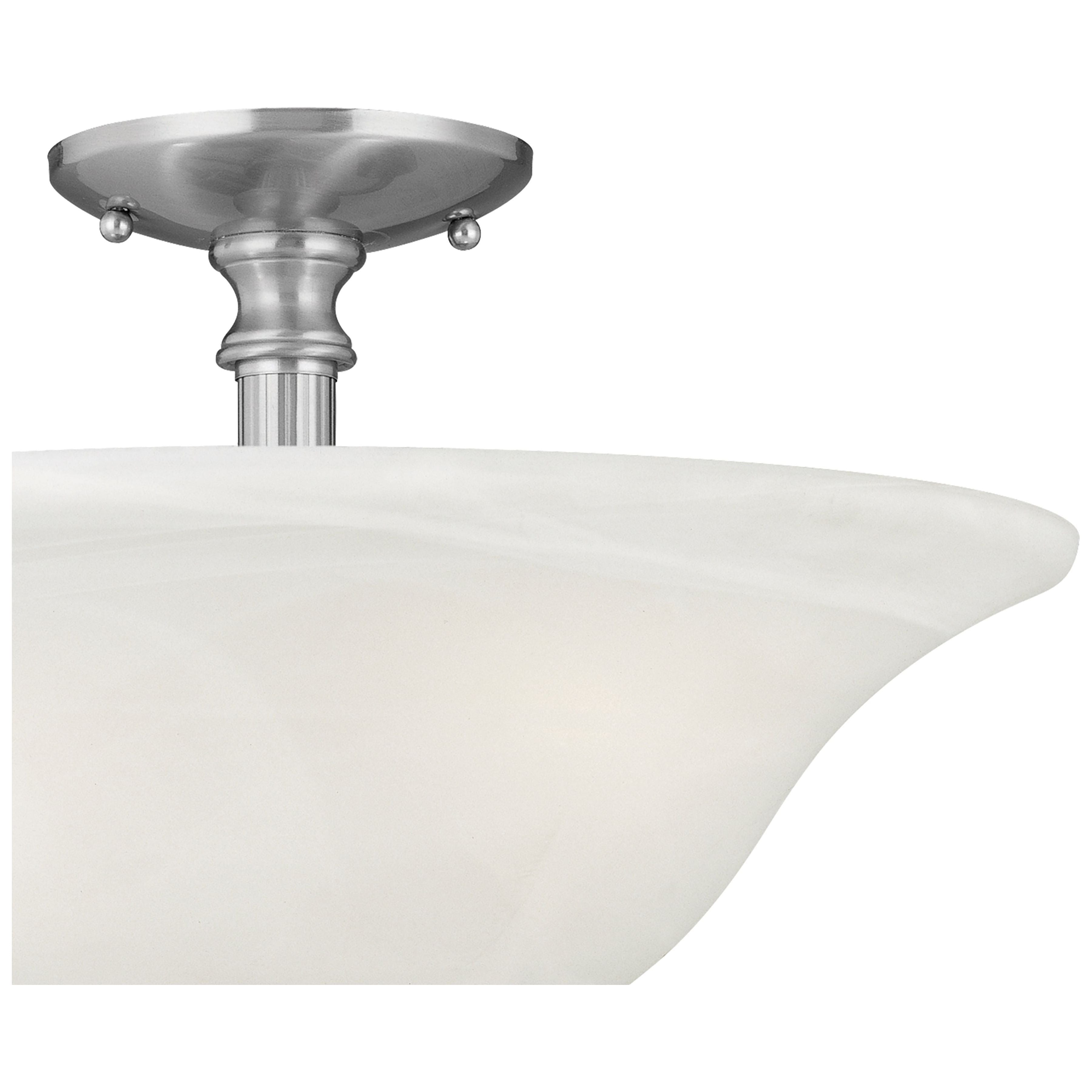 Riva 16" Wide 3-Light Semi Flush Mount