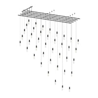 Suspenders 48" x 96" Parallels with Height Adjustable Etched Teardrop Luminaires