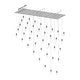 Suspenders 48" x 96" Parallels with Height Adjustable Etched Teardrop Luminaires