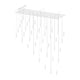 Suspenders 48" x 96" Parallels with Height Adjustable Etched Teardrop Luminaires