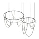 Suspenders 32"/48" 2-Bar Offset Ring with Light Curve Luminaires
