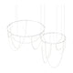 Suspenders 32"/48" 2-Bar Offset Ring with Light Curve Luminaires