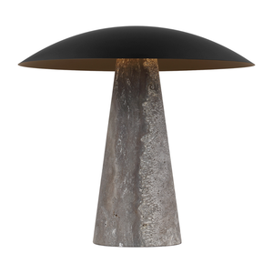 Aegis Medium Travertine Table Lamp