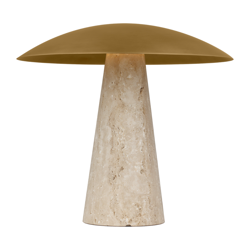 Aegis Medium Travertine Table Lamp