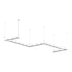 Intervals 4' x 16' Zig-Zag LED Pendant