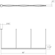 Ola Triple Linear LED Pendant