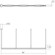 Ola Triple Linear LED Pendant