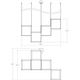 Cubix 4-Light LED Pendant
