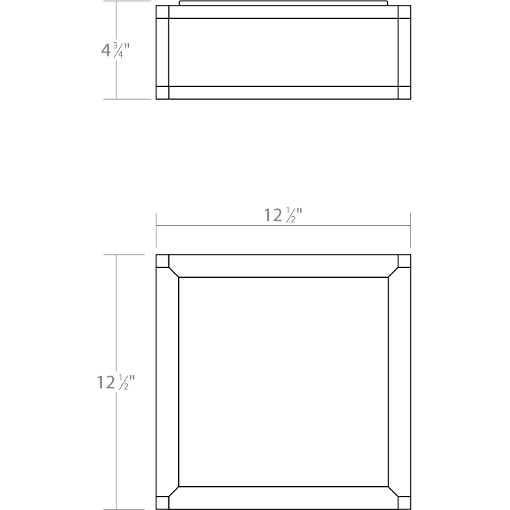 Cubix 1-Light Short LED Surface Mount