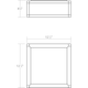 Cubix 1-Light Short LED Surface Mount