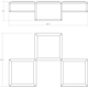 Cubix 3-Light LED Surface Mount
