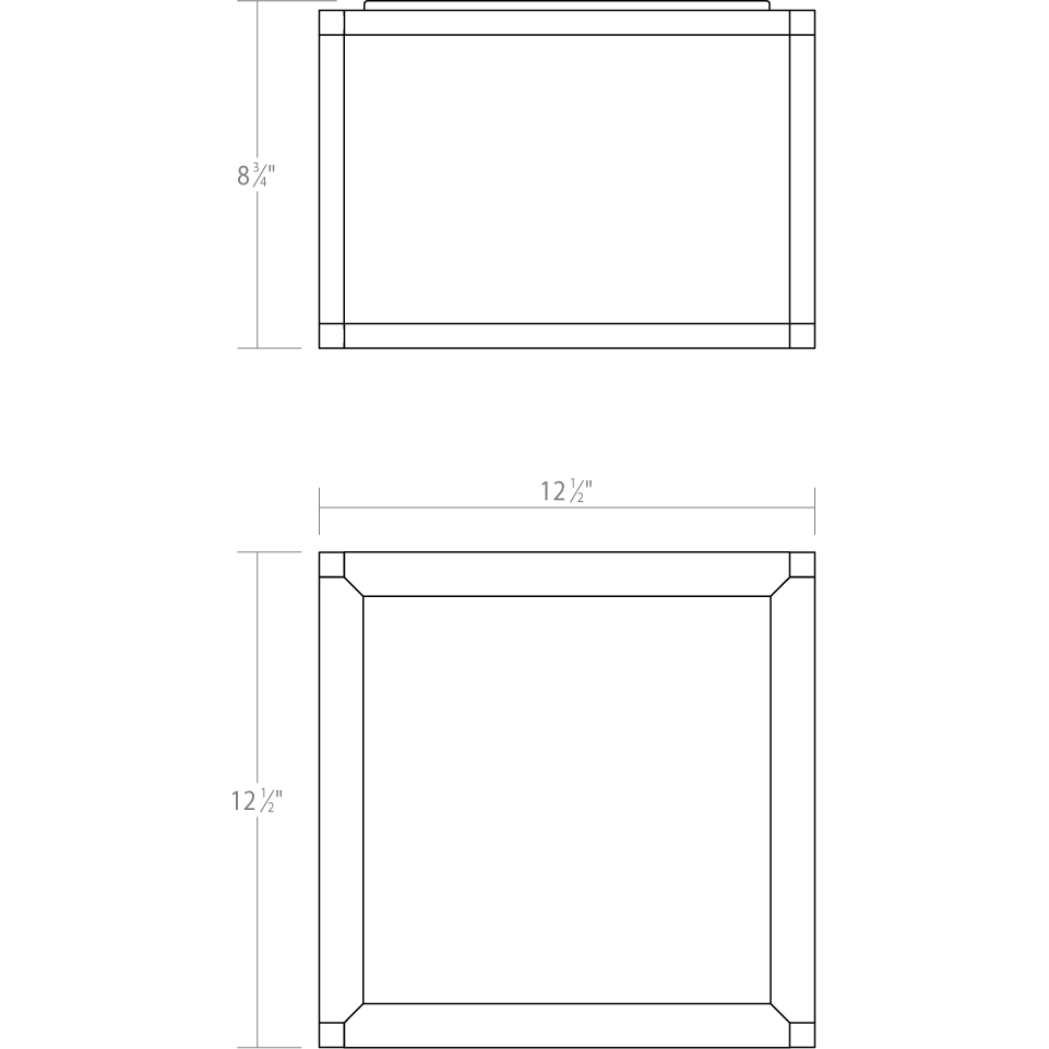 Cubix 1-Light Medium LED Surface Mount