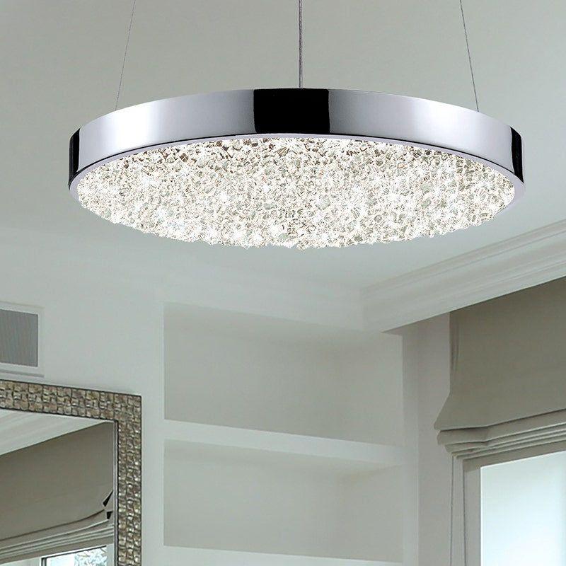 Dazzle 12" Round LED Pendant