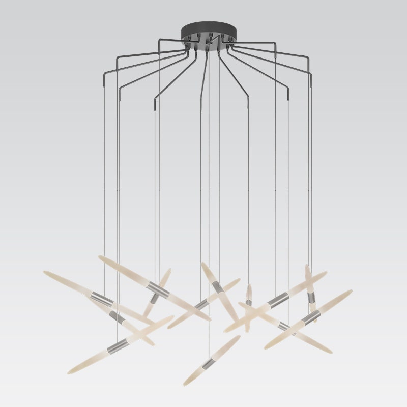 Ballet 13-Light Spreader LED Pendant (with 20' Cords)