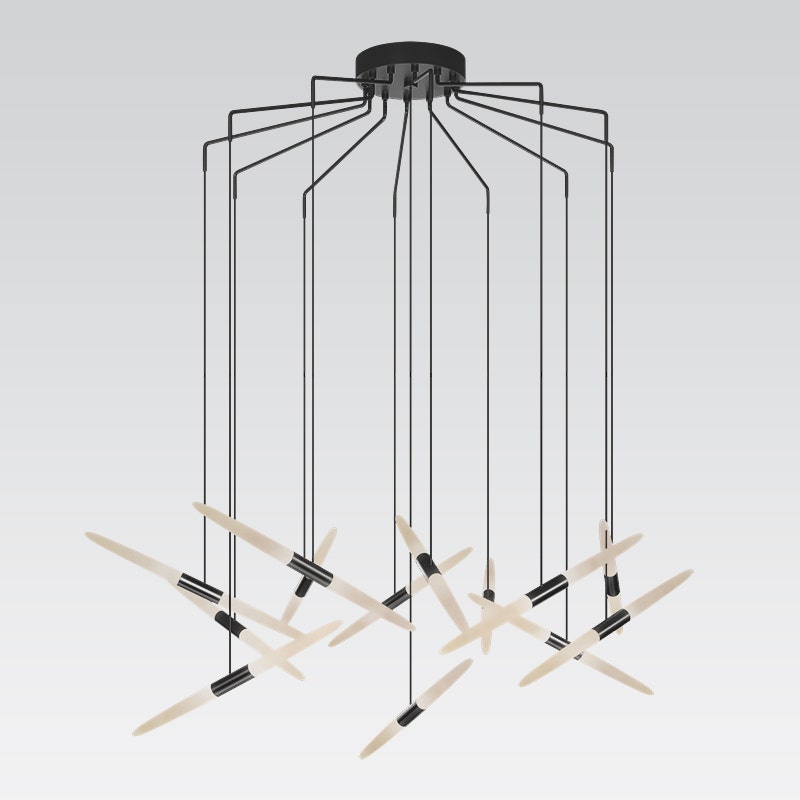 Ballet 13-Light Spreader LED Pendant (with 20' Cords)