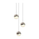 Grapes 3-Light Round Medium LED Pendant