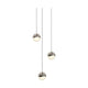 Grapes 3-Light Round Small LED Pendant