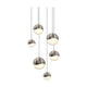Grapes 6-Light Round Assorted LED Pendant