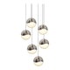 Grapes 6-Light Round Large LED Pendant