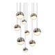 Grapes 9-Light Round Assorted LED Pendant