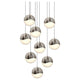 Grapes 9-Light Round Large LED Pendant