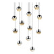 Grapes 12-Light Round Small LED Pendant