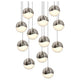 Grapes 12-Light Round Large LED Pendant