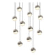 Grapes 12-Light Round Small LED Pendant