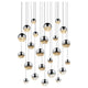 Grapes 24-Light Round Assorted LED Pendant