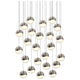 Grapes 24-Light Round Large LED Pendant
