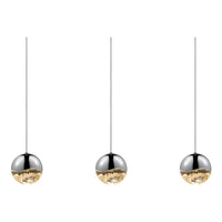 Grapes 3-Light Rectangle Large LED Pendant