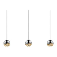Grapes 3-Light Rectangle Medium LED Pendant