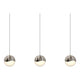 Grapes 3-Light Rectangle Large LED Pendant