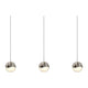 Grapes 3-Light Rectangle Medium LED Pendant