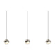 Grapes 3-Light Rectangle Small LED Pendant