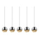 Grapes 5-Light Rectangle Large LED Pendant
