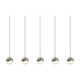 Grapes 5-Light Rectangle Small LED Pendant