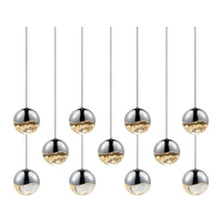 Grapes 11-Light Rectangle Medium LED Pendant