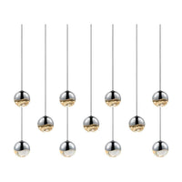 Grapes 11-Light Rectangle Small LED Pendant