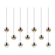 Grapes 11-Light Rectangle Small LED Pendant