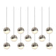 Grapes 11-Light Rectangle Medium LED Pendant