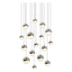 Grapes 16-Light Square Assorted LED Pendant