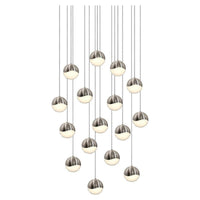 Grapes 16-Light Square Medium LED Pendant