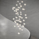Champagne Bubbles 3-Light Round LED Pendant