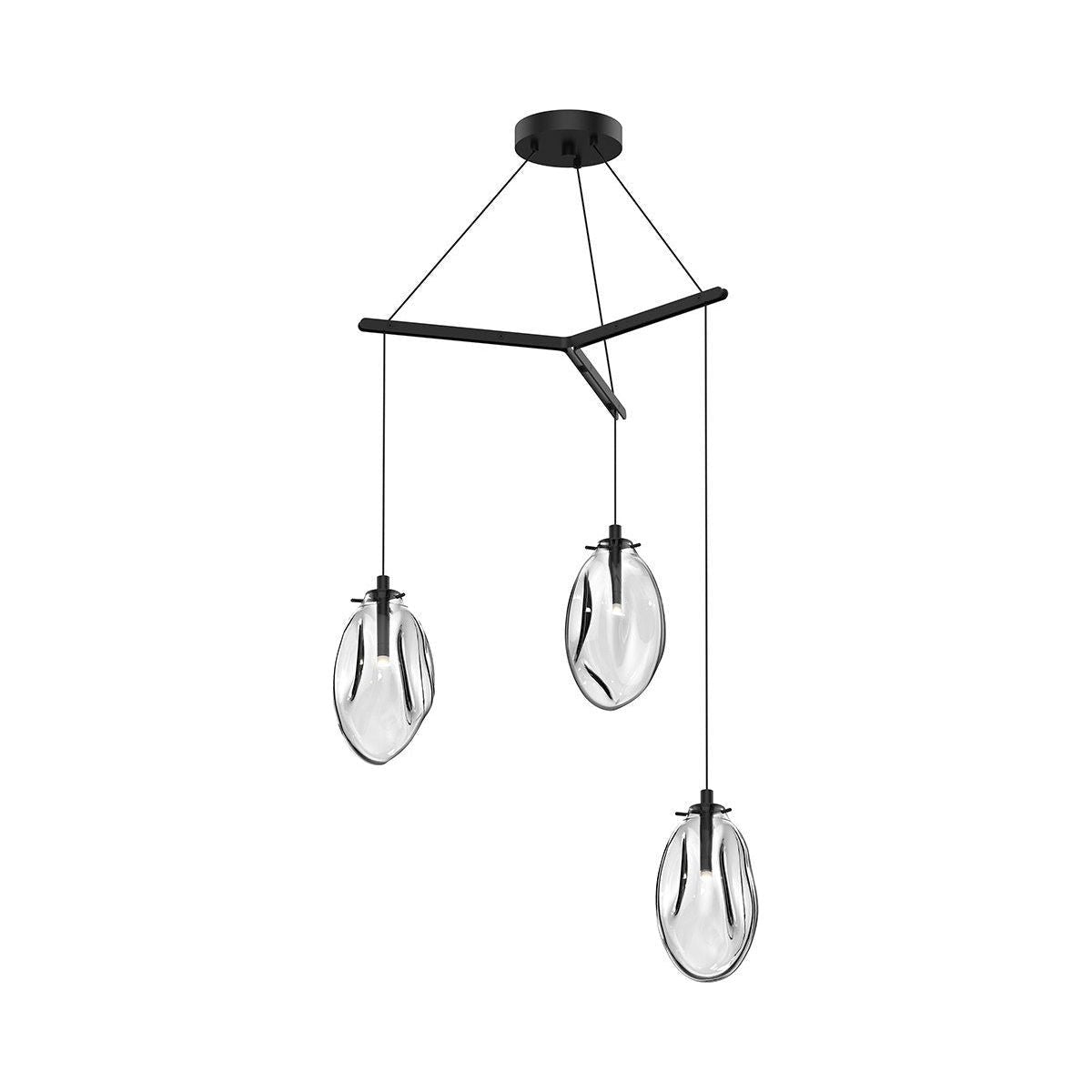 Liquid 3-Light Tri-Spreader LED Pendant