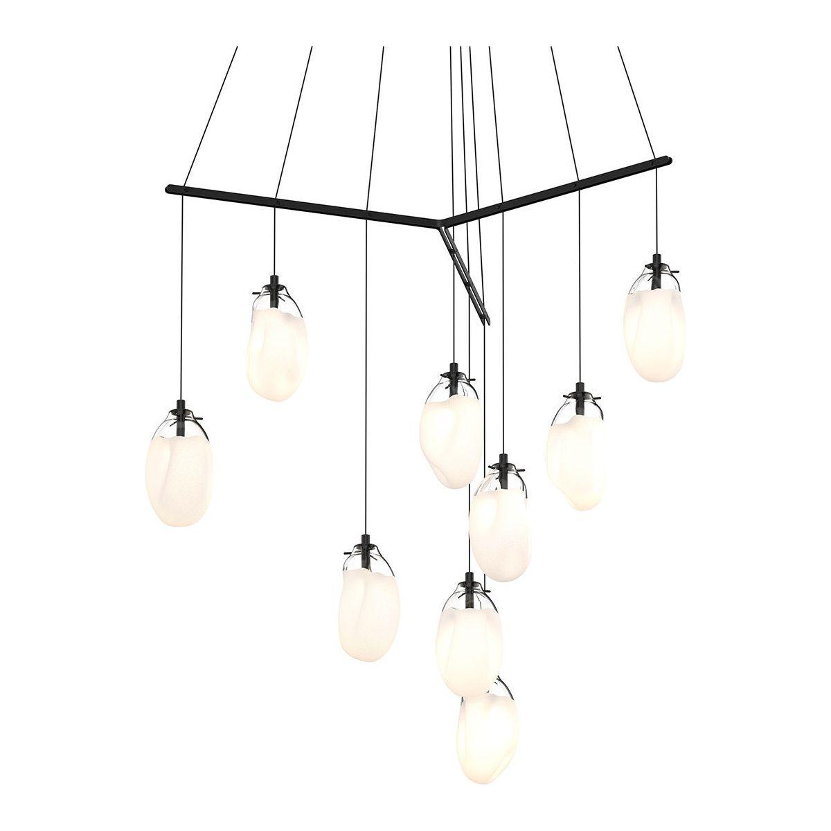 Liquid 9-Light Tri-Spreader LED Pendant