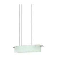 Suspended Glass Slim LED 24" Pendant