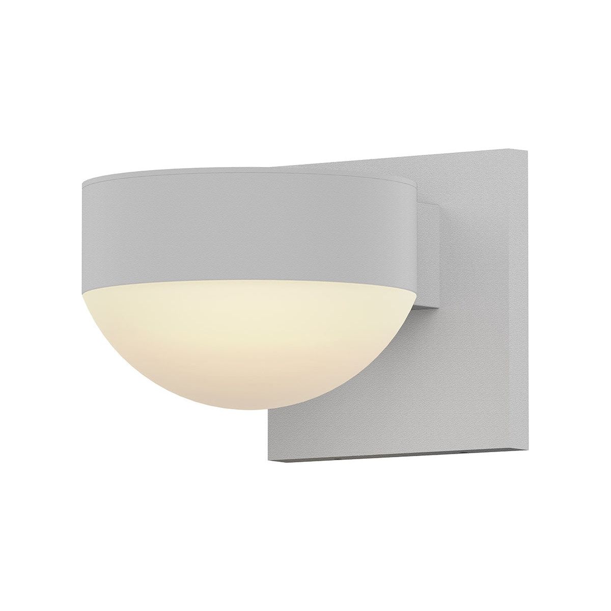 REALS Downlight LED Sconce with Plate Cap and Dome Lens