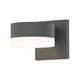 REALS Downlight LED Sconce with Plate Cap and Cylinder Lens