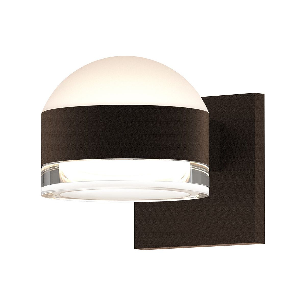 REALS Up/Down LED Sconce with Dome Top and Cylinder Bottom